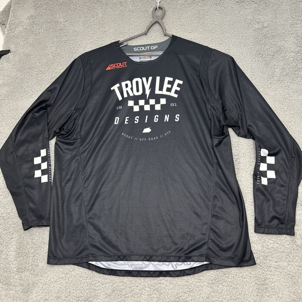 Troy Leed Designs Men's Scout GP Jersey Long Sleeve Jersey XX-Large Ripper Black